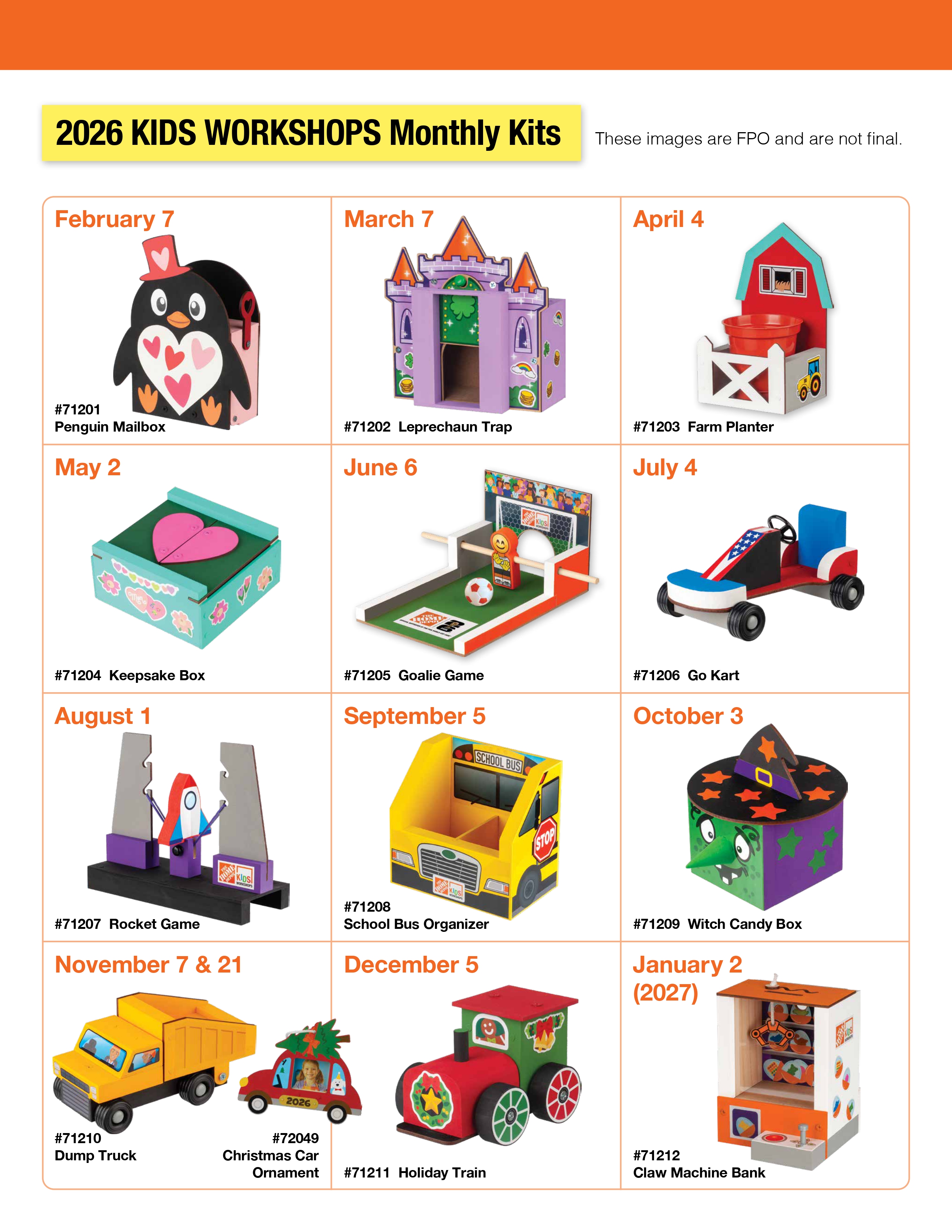 Home Depot Kids Workshop